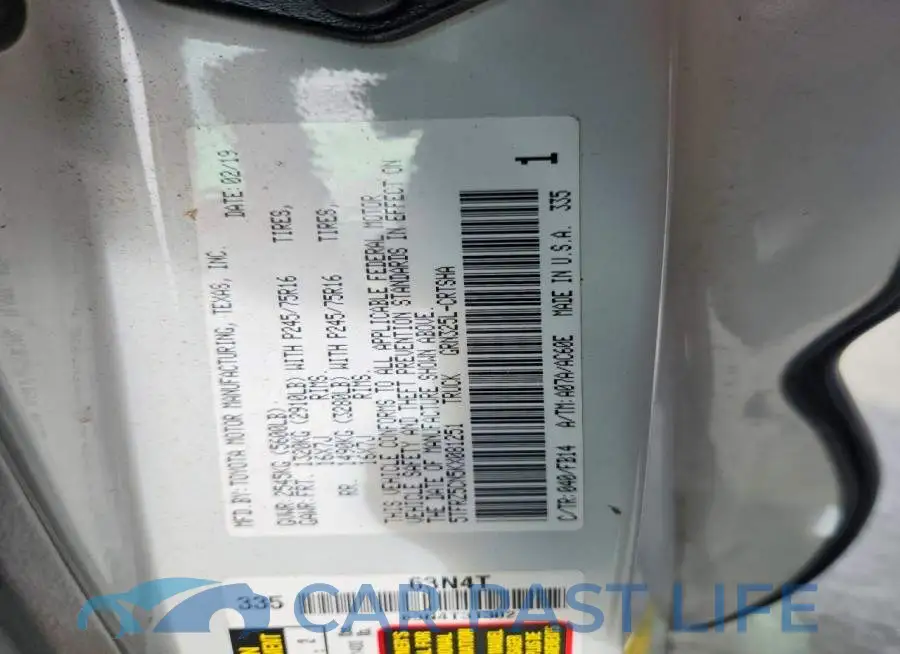 5TFRZ5CN5KX081251# 12