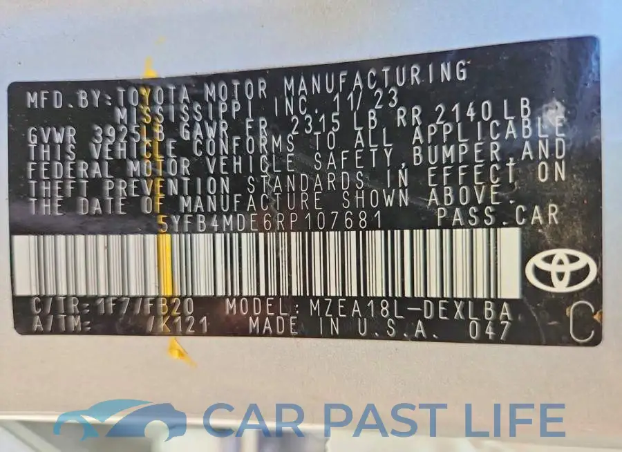 5YFB4MDE6RP107681# 13