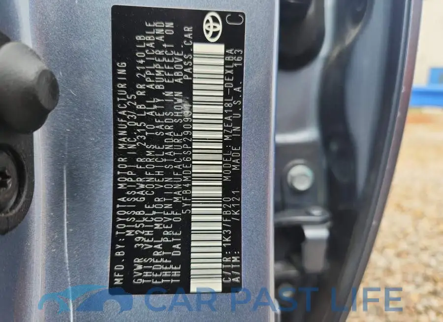 5YFB4MDE6SP290991# 12