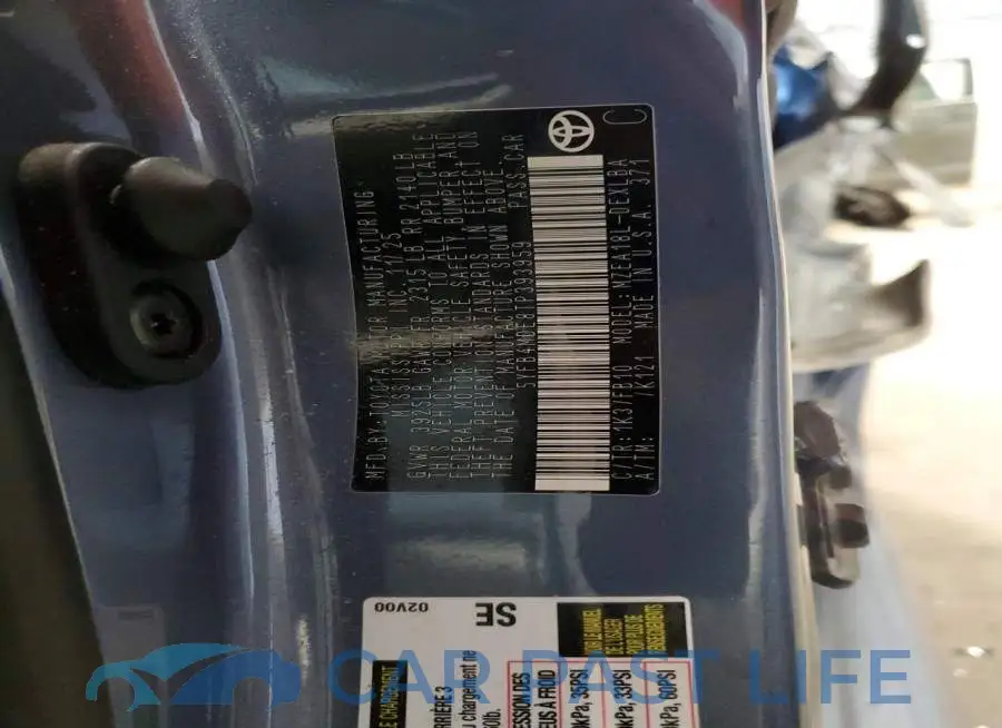 5YFB4MDE8TP393959# 13
