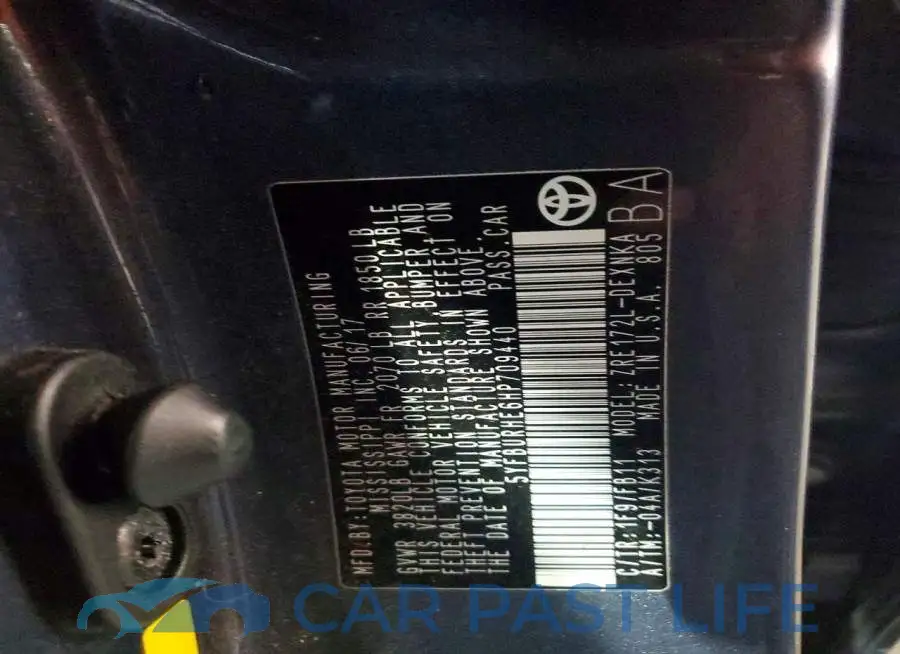 5YFBURHE6HP709440# 12
