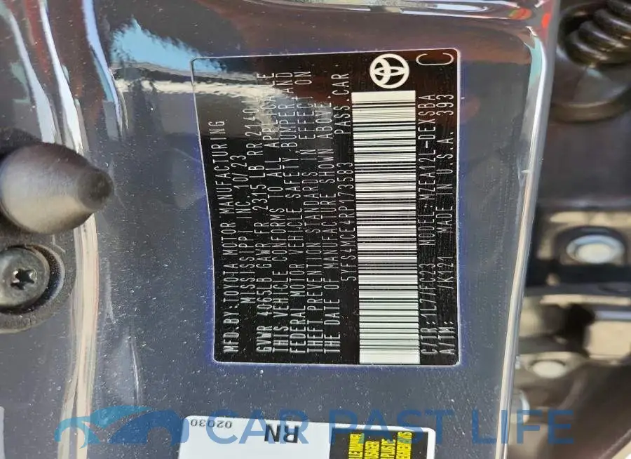 5YFS4MCE4RP173583# 12