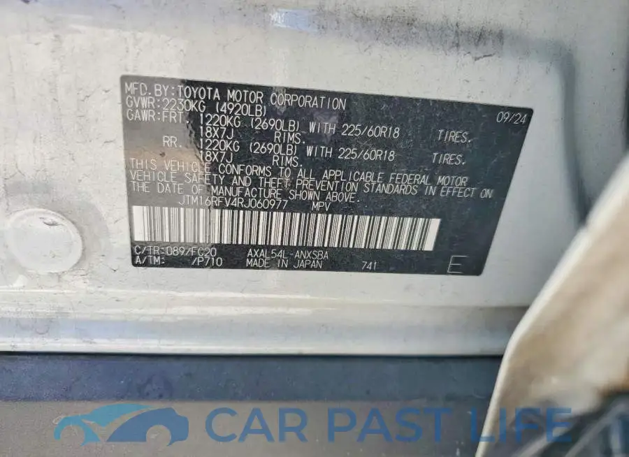 JTM16RFV4RJ060977# 14