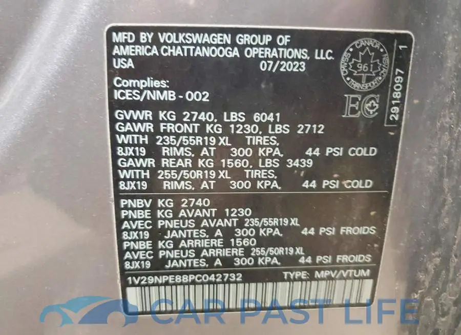 1V29NPE88PC042732# 13