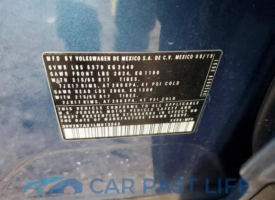3VV2B7AX1LM013043# 13