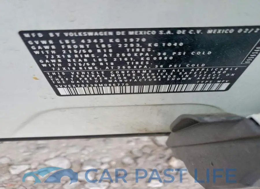 3VVEX7B23RM065770# 13