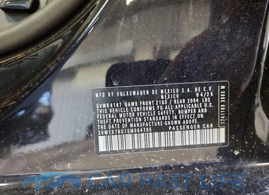 3VW7X7BU1SM084765# 12