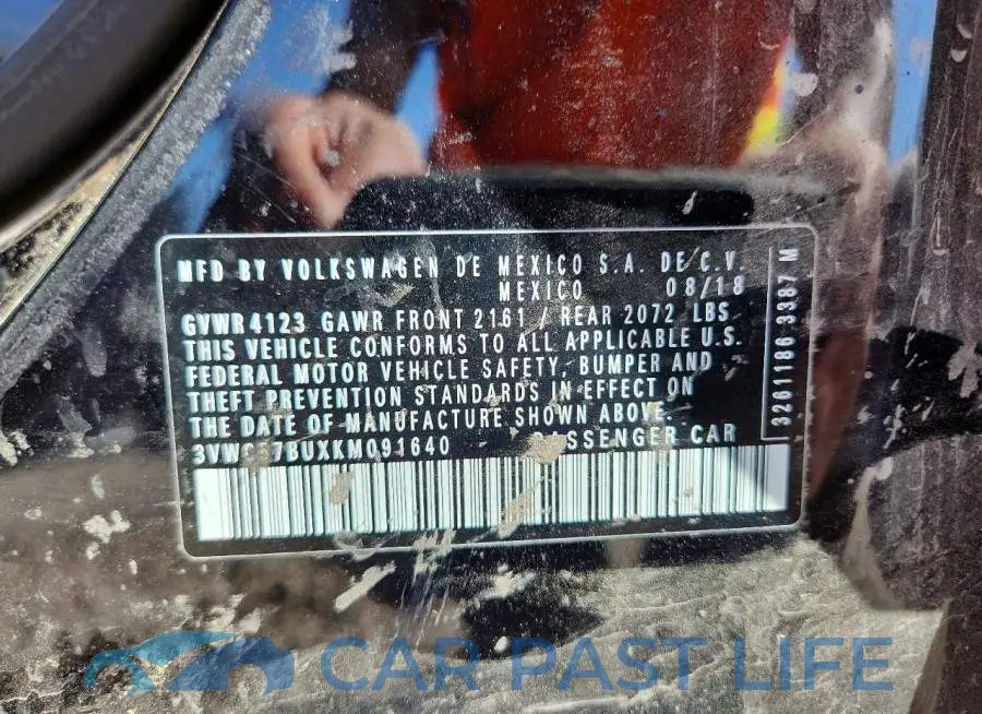3VWC57BUXKM091640# 12