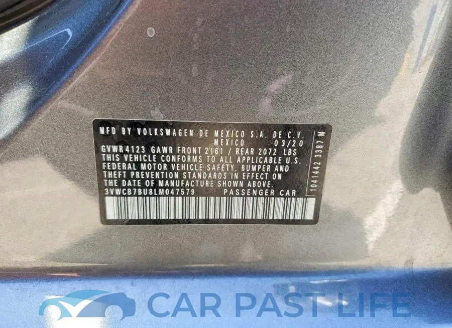 3VWCB7BU8LM047579# 13