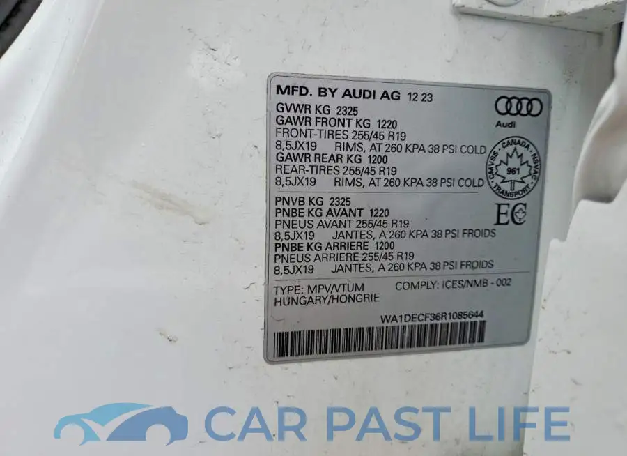 WA1DECF36R1085644# 14