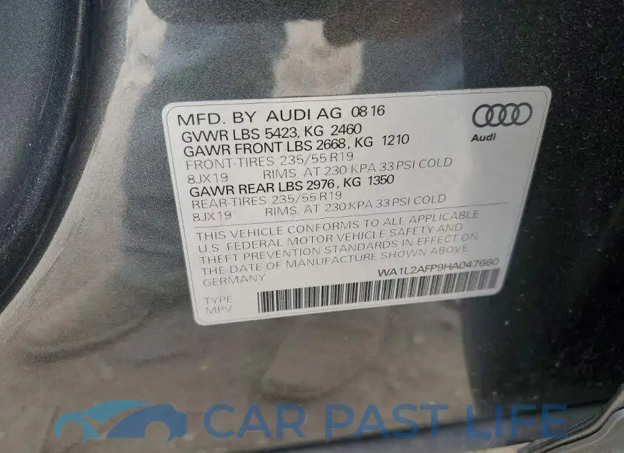 WA1L2AFP9HA047660# 12