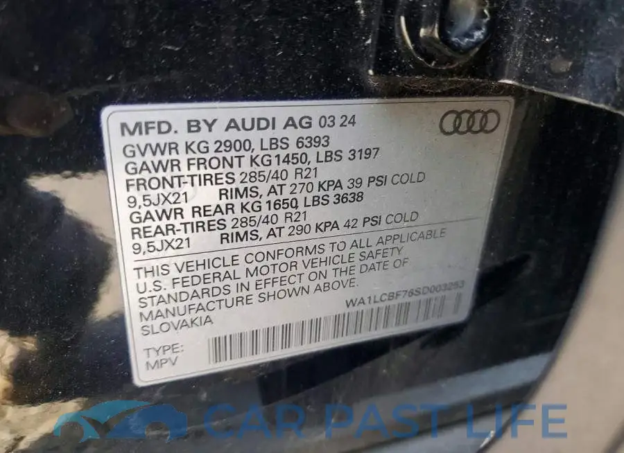 WA1LCBF76SD003253# 13