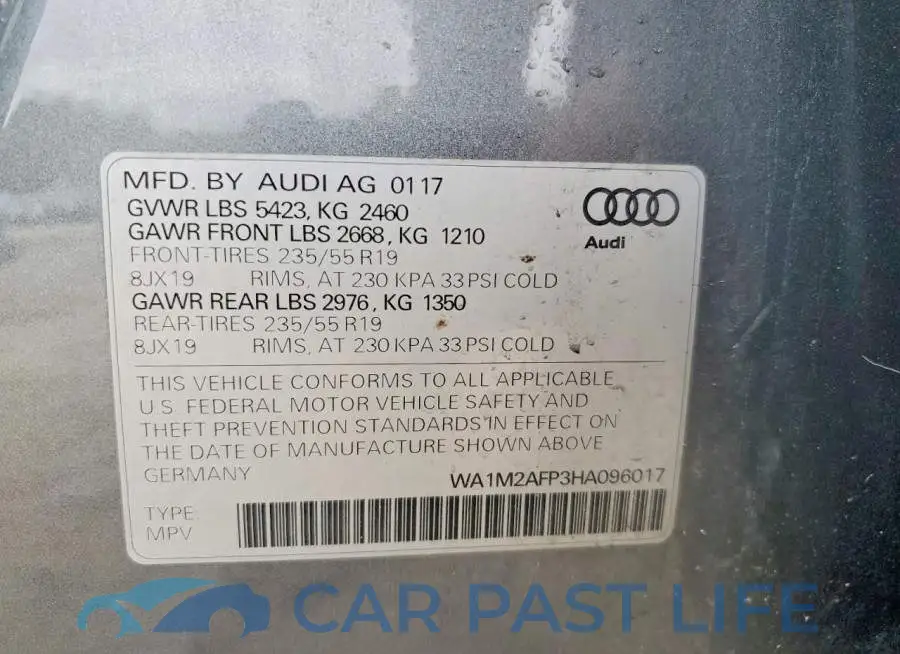 WA1M2AFP3HA096017# 14