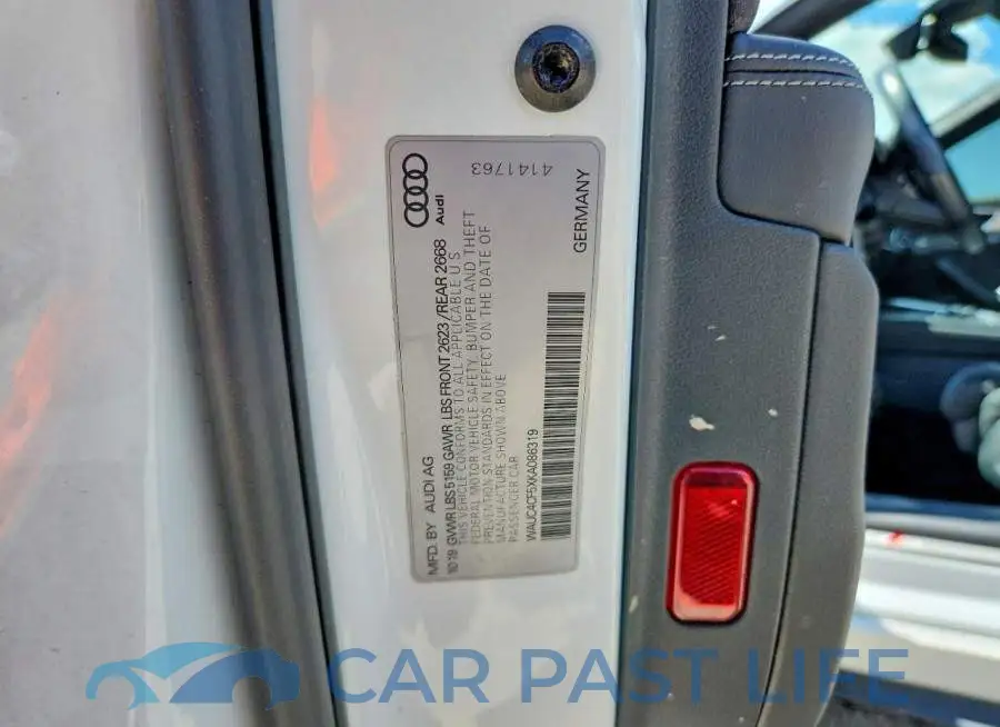 WAUC4CF5XKA086319# 13