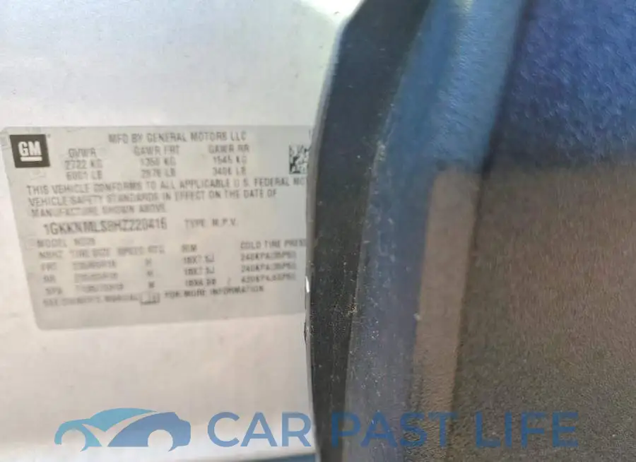 1GKKNMLS8HZ220416# 12