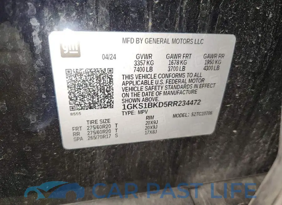 1GKS1BKD5RR234472# 13