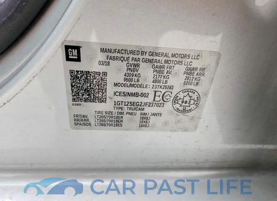 1GT12SEG2JF237023# 12