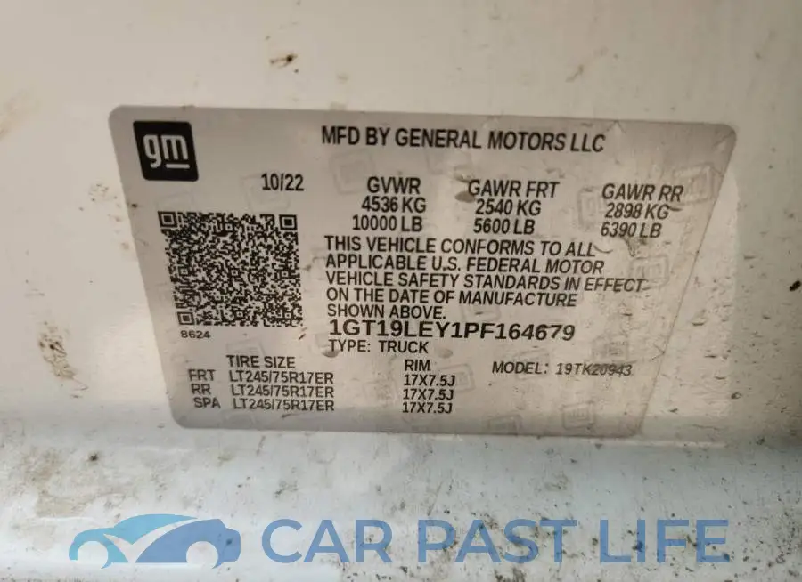 1GT19LEY1PF164679# 13
