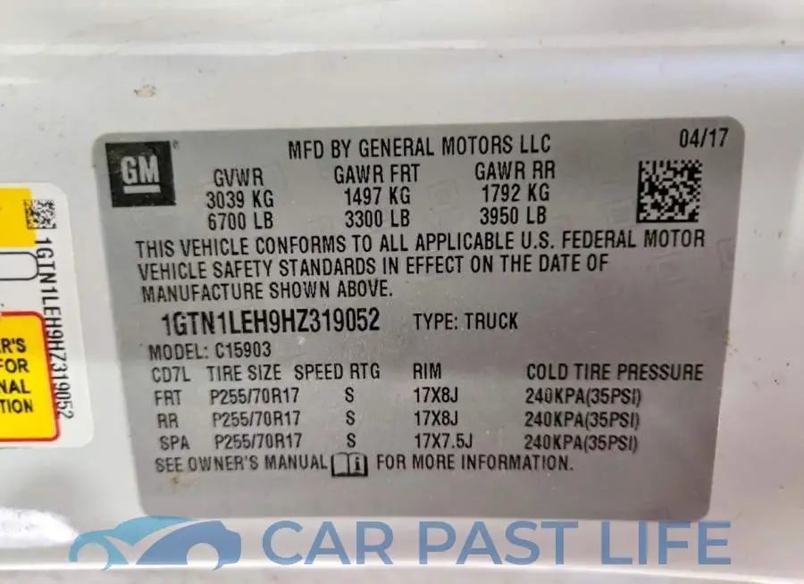 1GTN1LEH9HZ319052# 12