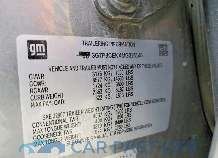 3GTP9CEKXMG315146# 12