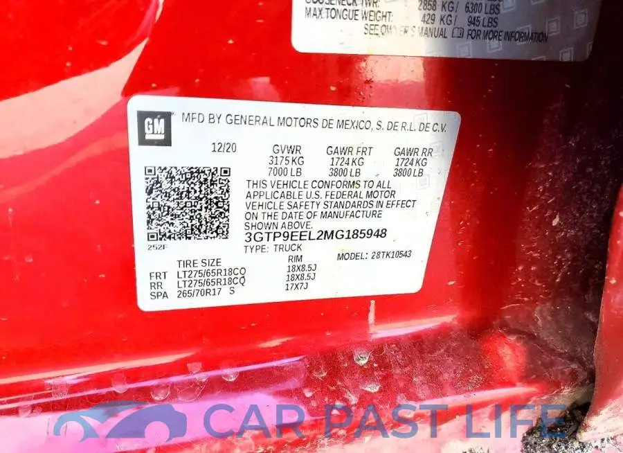 3GTP9EEL2MG185948# 12