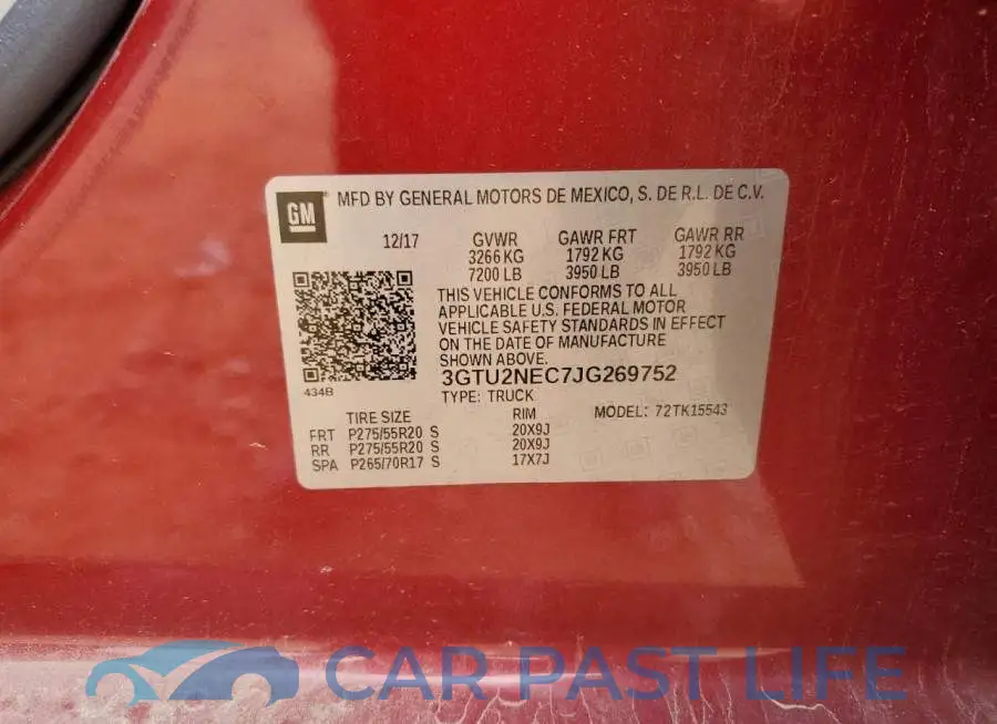 3GTU2NEC7JG269752# 12