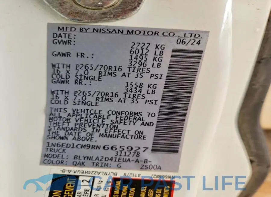 1N6ED1CM9RN665927# 12