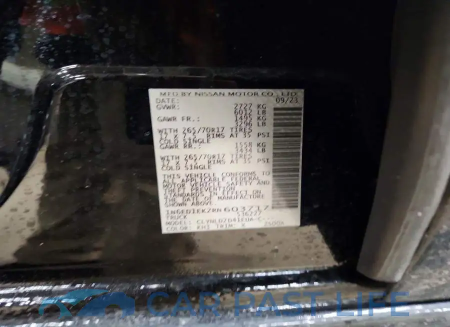 1N6ED1EK2RN603717# 12