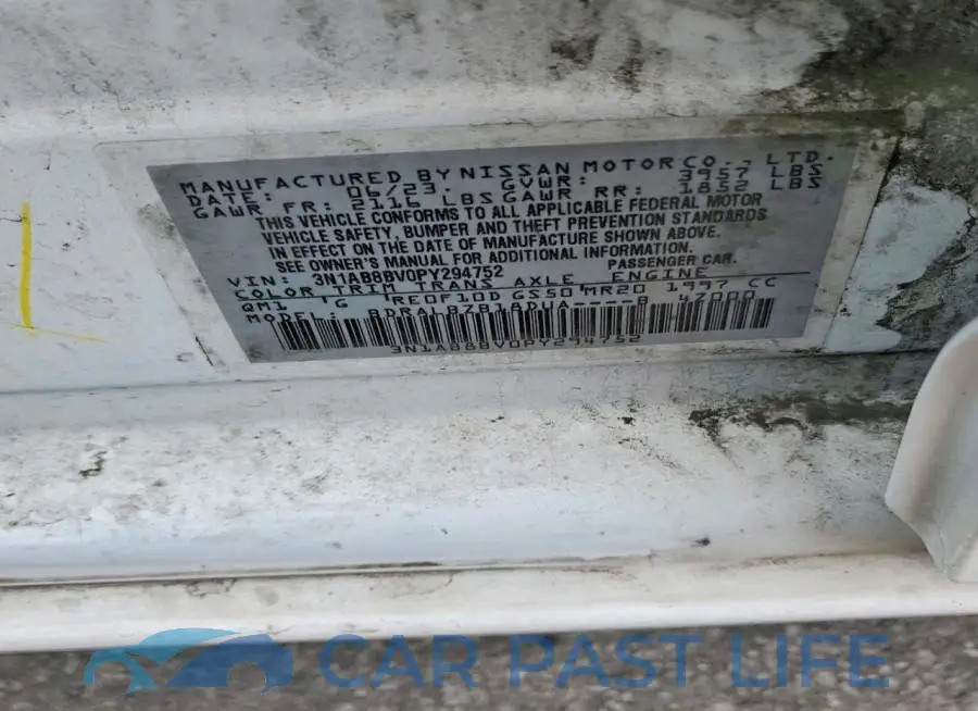 3N1AB8BV0PY294752# 12