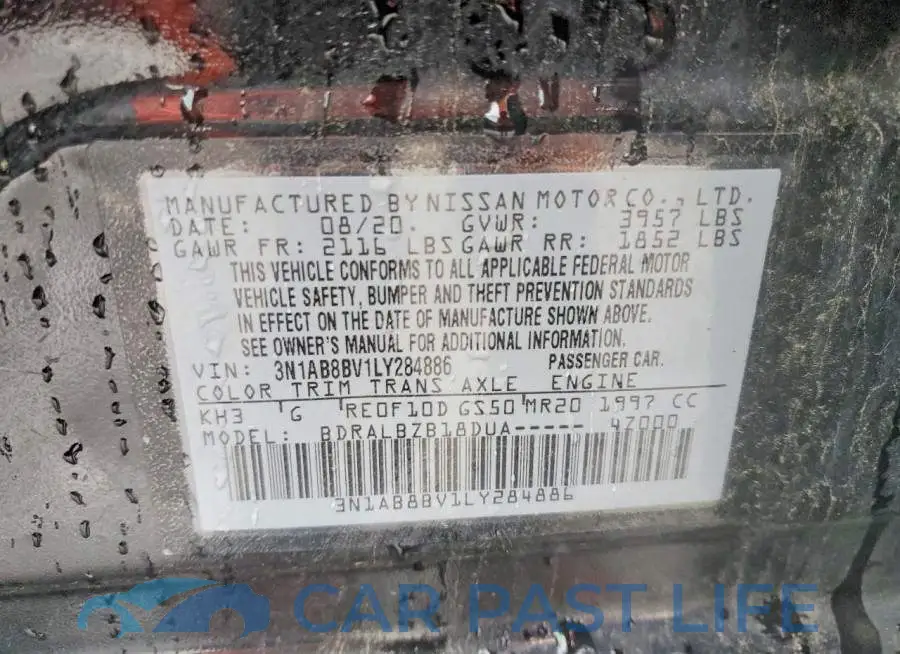 3N1AB8BV1LY284886# 12