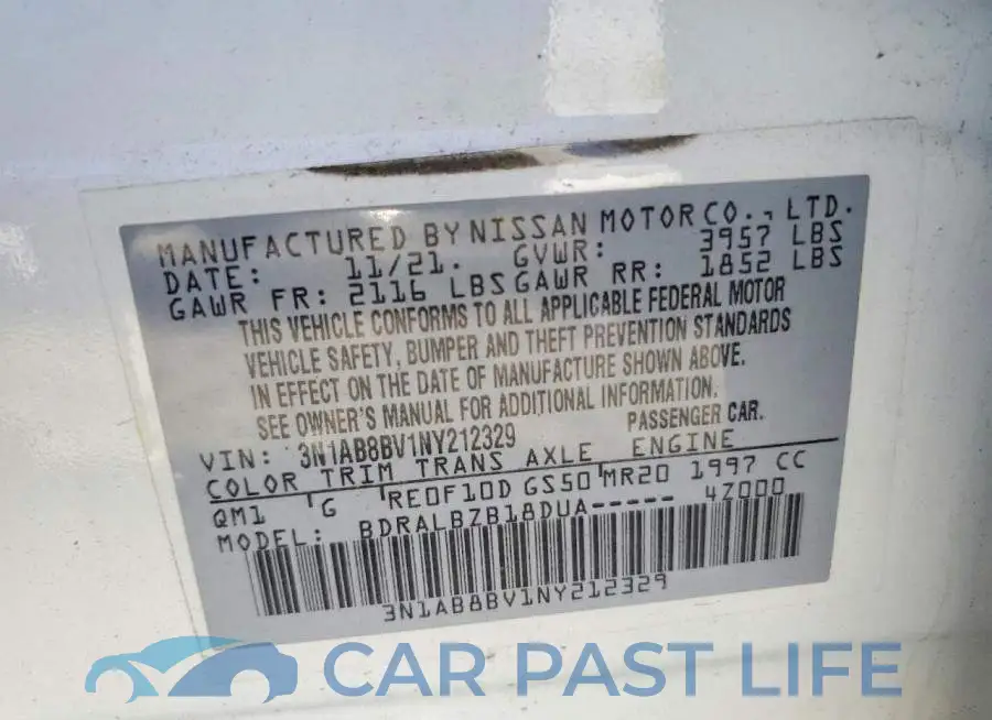 3N1AB8BV1NY212329# 12