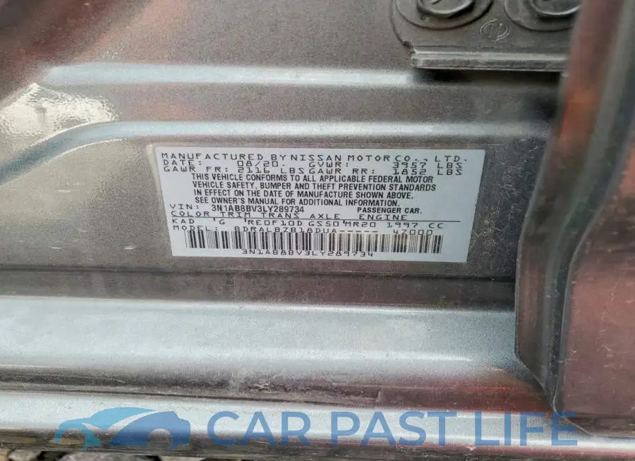 3N1AB8BV3LY289734# 13