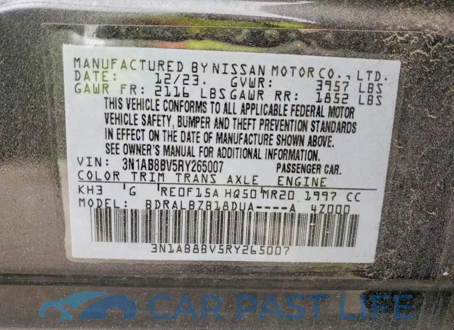 3N1AB8BV5RY265007# 13