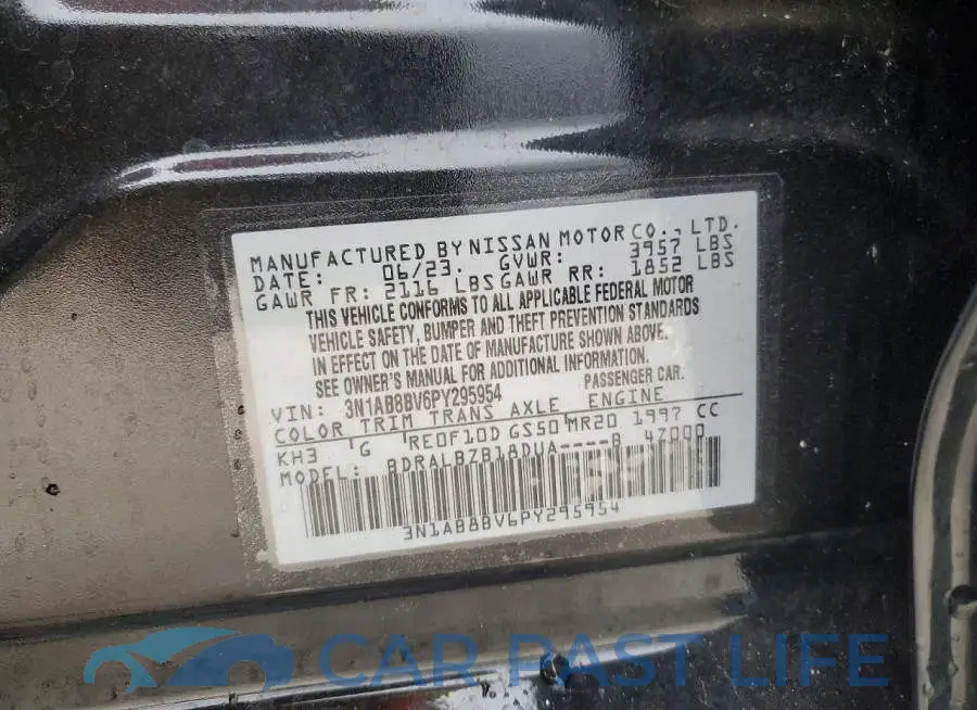 3N1AB8BV6PY295954# 12