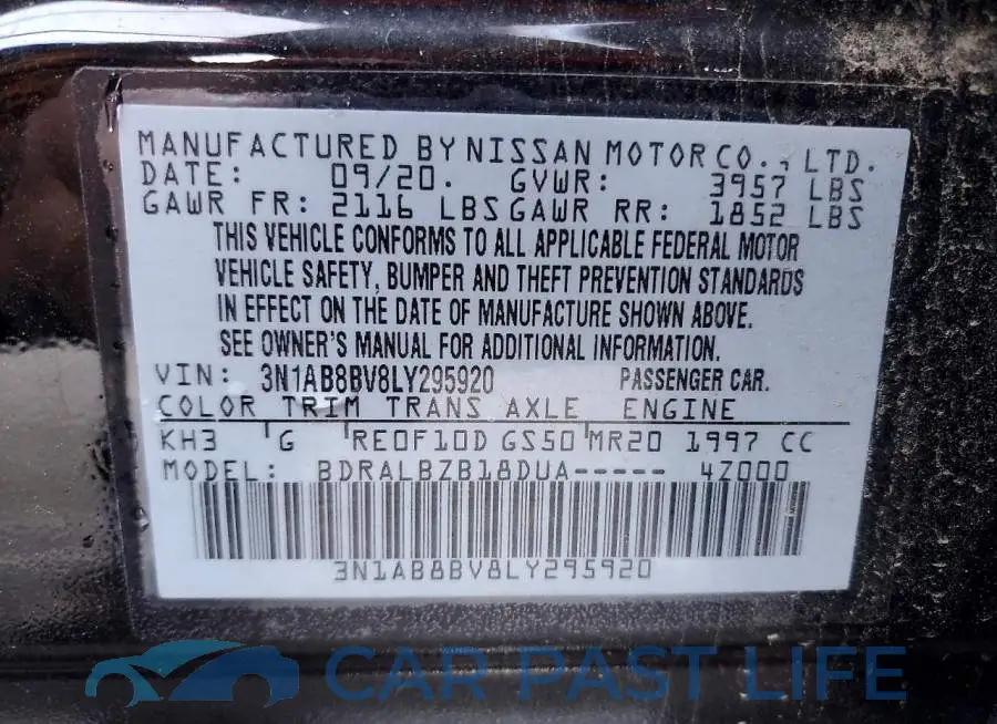 3N1AB8BV8LY295920# 12
