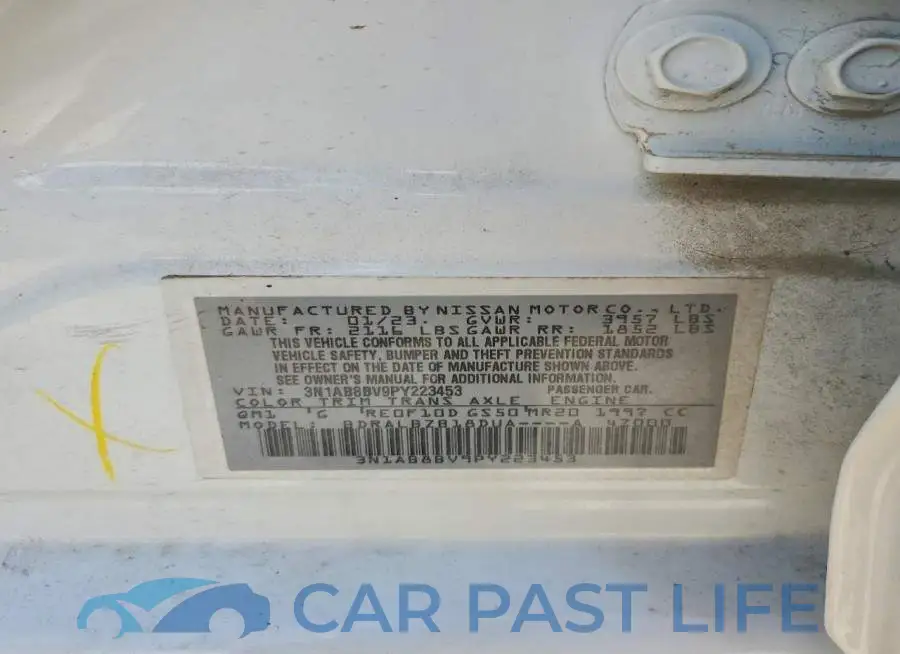 3N1AB8BV9PY223453# 12