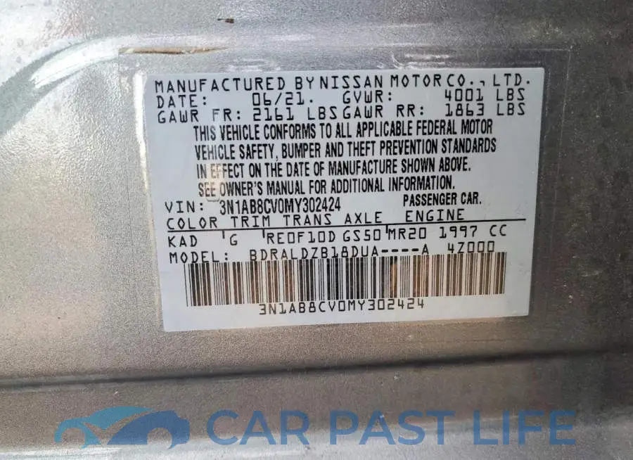 3N1AB8CV0MY302424# 13
