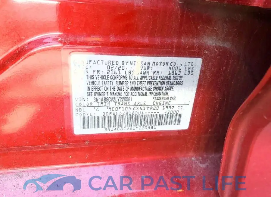 3N1AB8CV2LY220581# 13