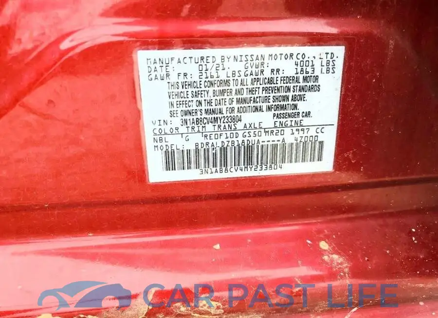3N1AB8CV4MY233804# 13