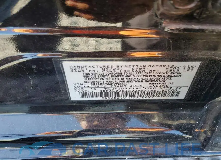 3N1AB8CV4PY265530# 12