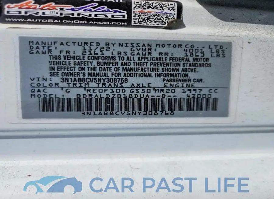 3N1AB8CV5NY308768# 12