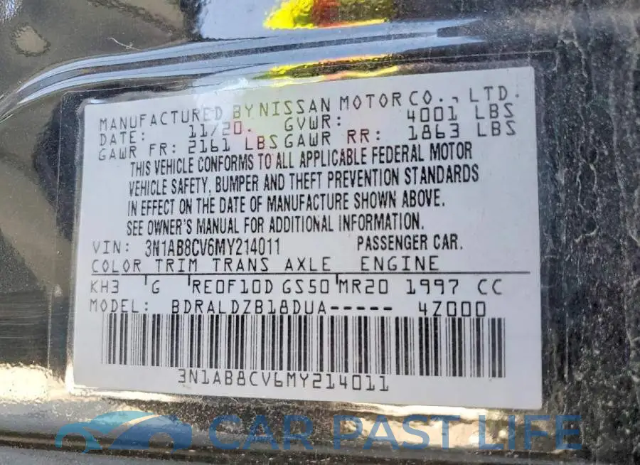 3N1AB8CV6MY214011# 12