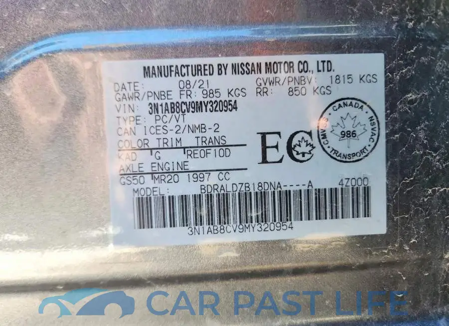 3N1AB8CV9MY320954# 12