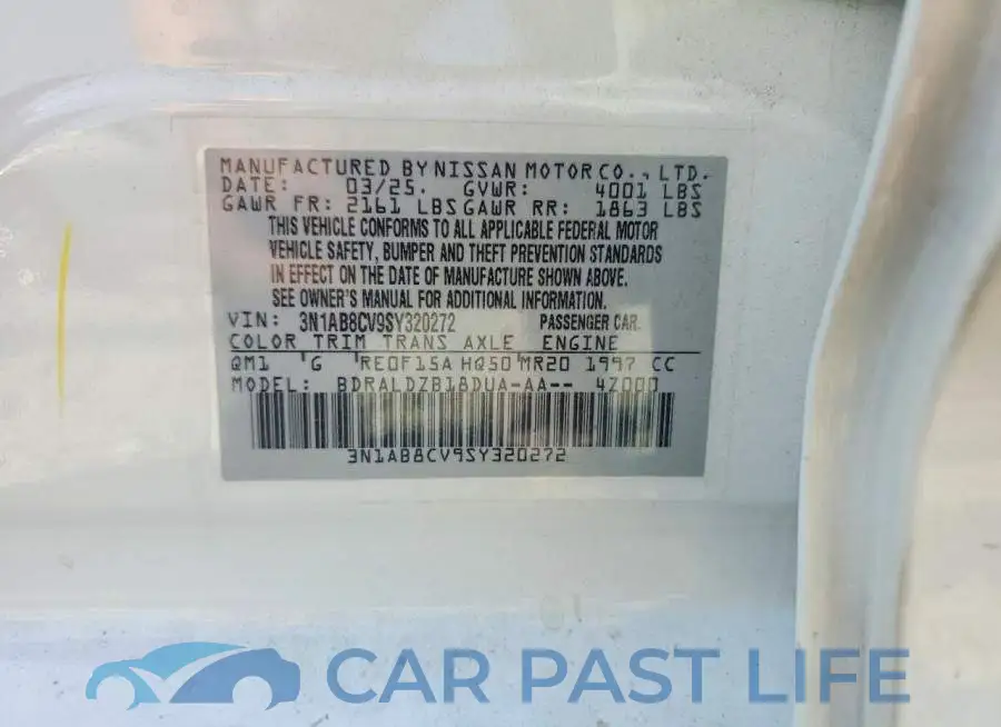 3N1AB8CV9SY320272# 12