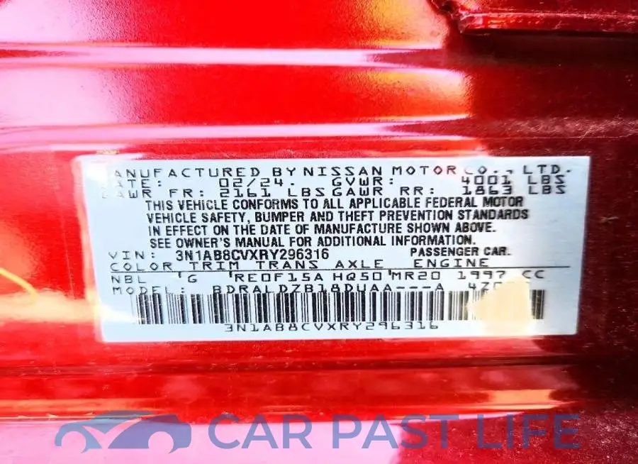 3N1AB8CVXRY296316# 12