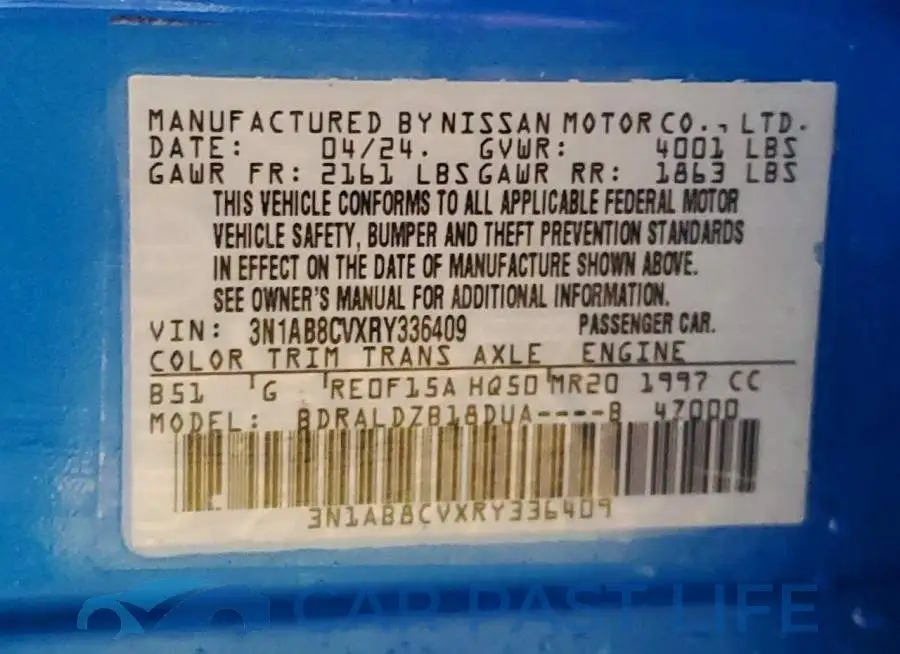 3N1AB8CVXRY336409# 13
