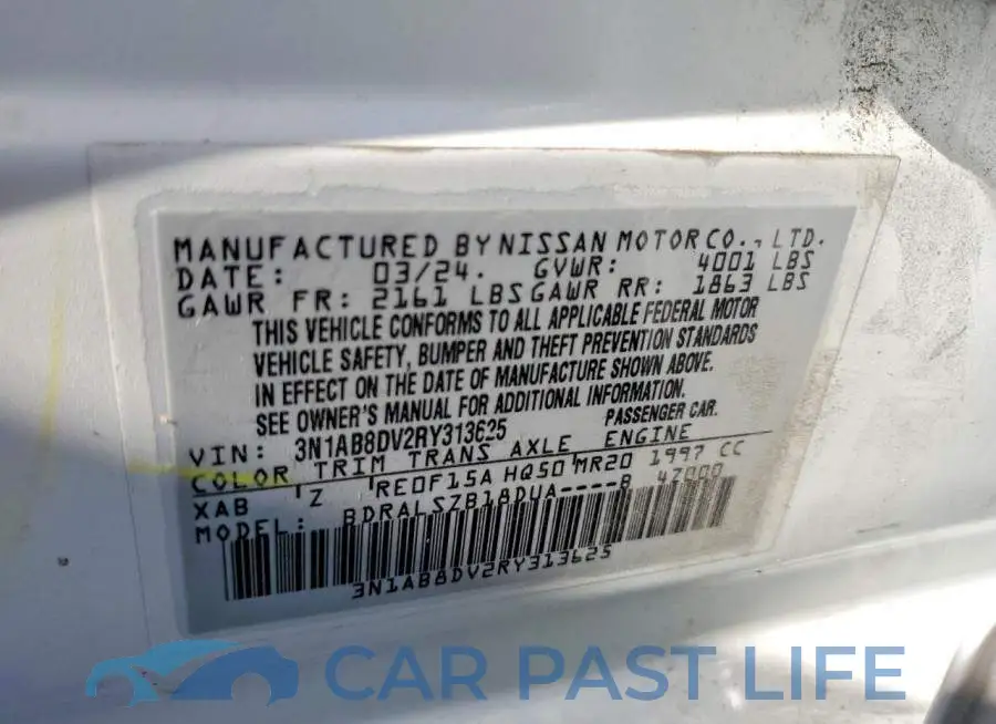 3N1AB8DV2RY313625# 12