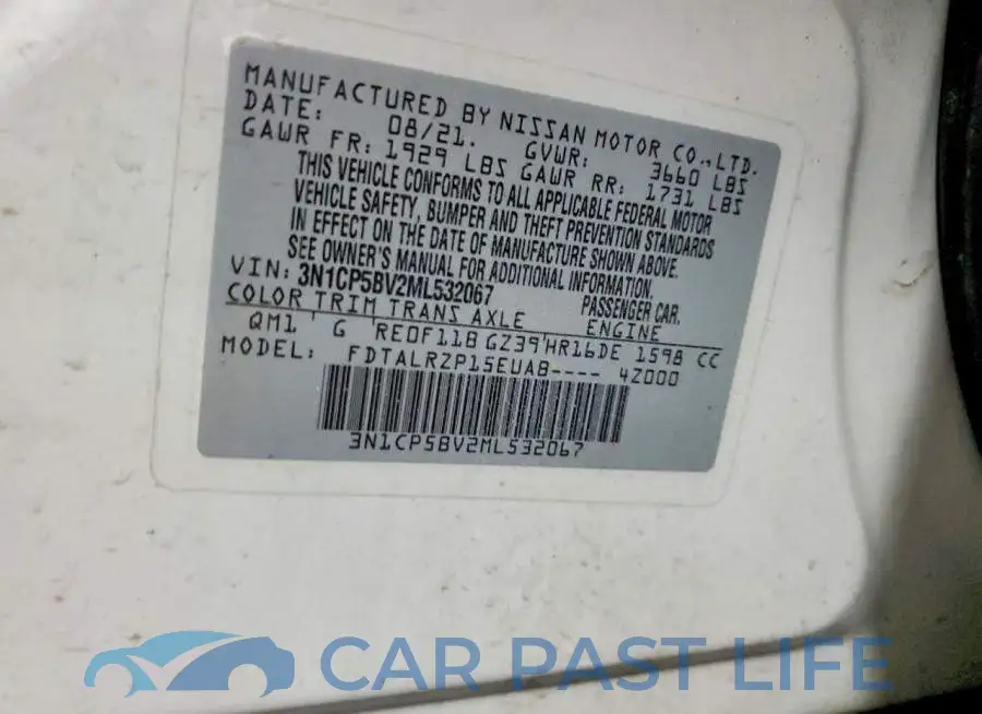 3N1CP5BV2ML532067# 13