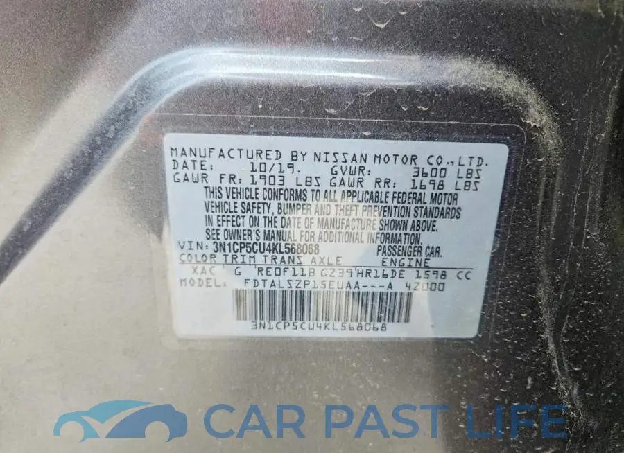 3N1CP5CU4KL568068# 13