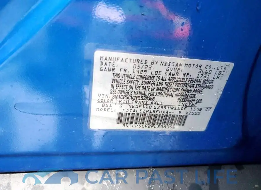 3N1CP5CV2PL538356# 12